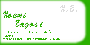 noemi bagosi business card